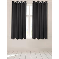 Ösenvorhang Sorrento schwarz B/L: ca. 140x175 cm Sorrento - schwarz (140,00/175,00cm) - POCOline