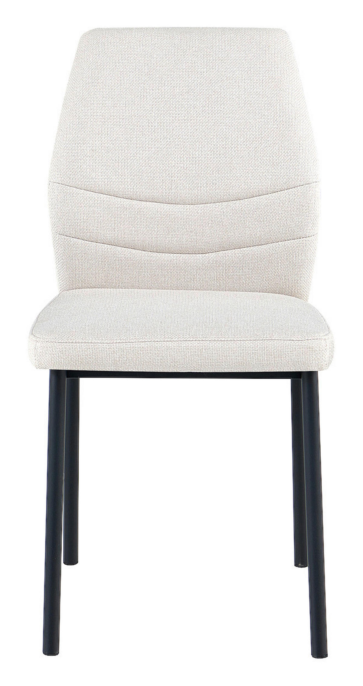 Stuhl Marbella beige Webstoff B/T: ca. 45x56 cm Marbella - beige/schwarz (45,00/56,00cm)