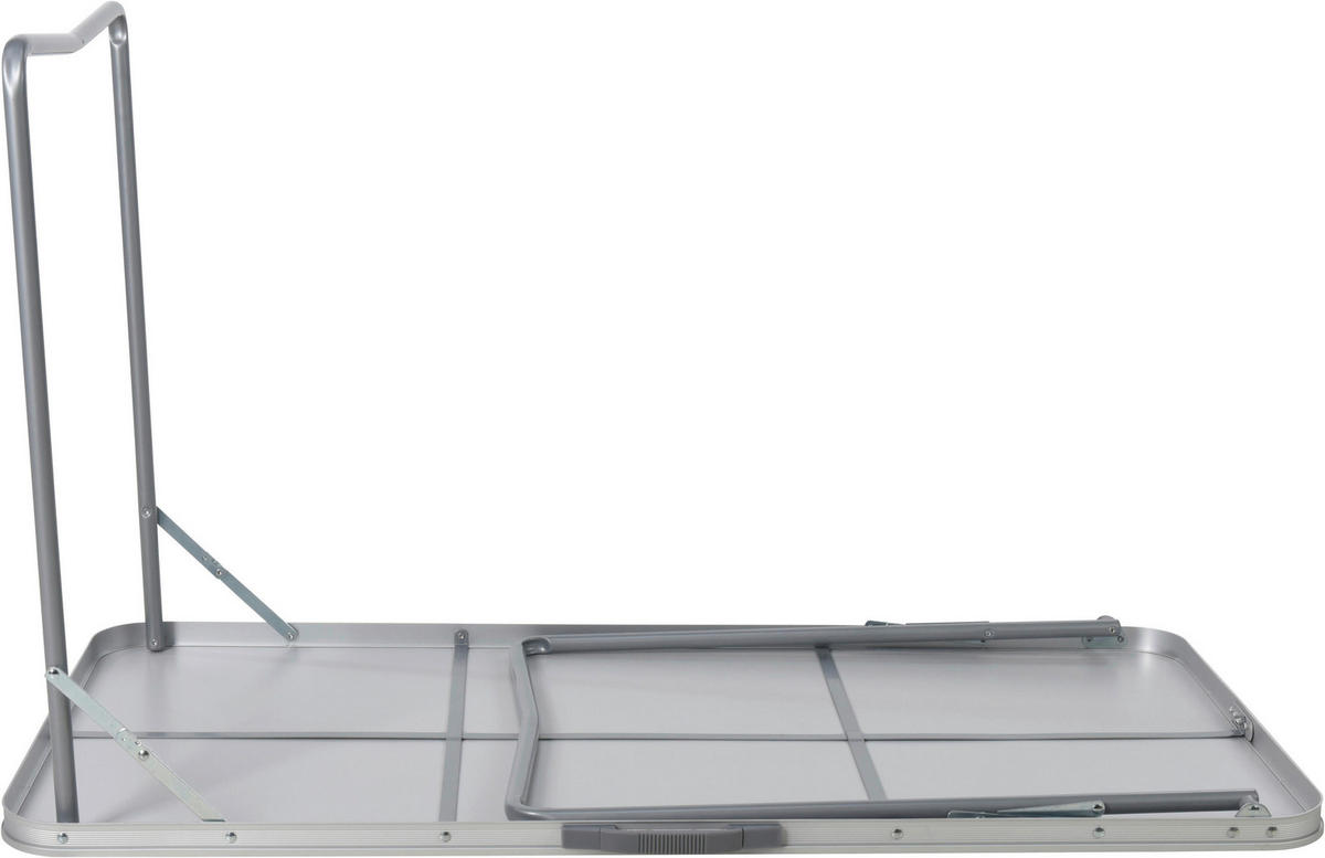 Klapptisch silber Metall B/H/L: ca. 60x6x121 cm Camping-Klapptisch - silber (121,00/60,00/6,00cm)
