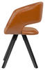 Stuhl braun schwarz Kunstleder Echtholz B/H/T: ca. 39x80x43 cm Esszimmerstuhl - braun/schwarz (39,00/80,00/43,00cm)