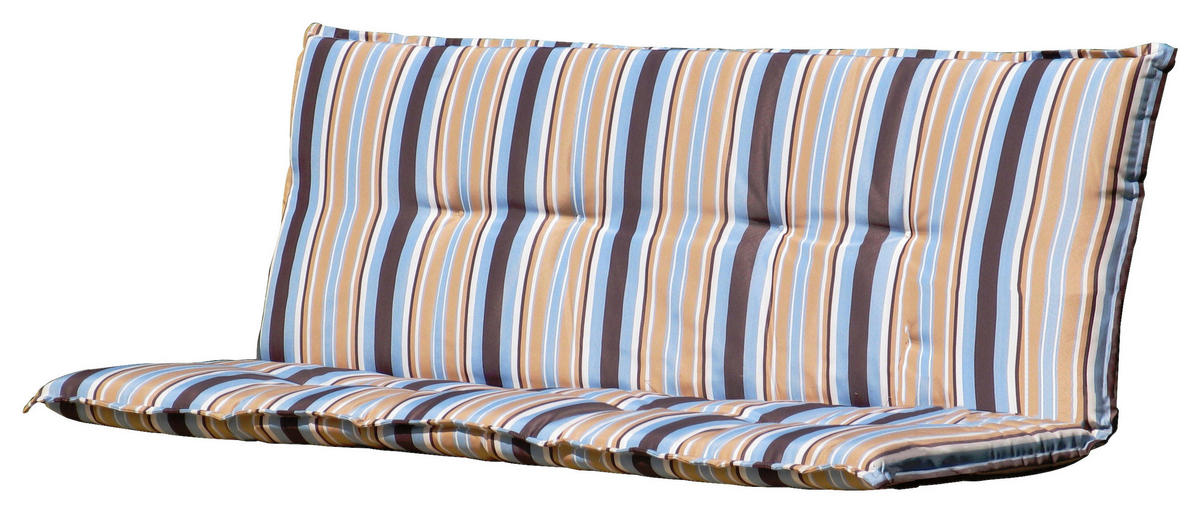 Grasekamp Auflage für Gartenbank Rio Grande blau Polyester-Mischgewebe B/H/L: ca. 96x5x142 cm Rio Grande - blau/sand (142,00/96,00/5,00cm) - Grasekamp