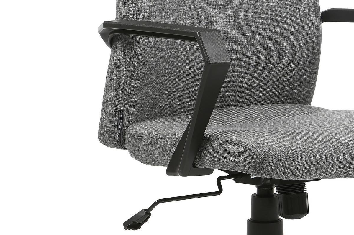 Chefsessel EDGY schwarz grau EDGY - schwarz/grau (58,00/99,00/56,00cm) - byLIVING