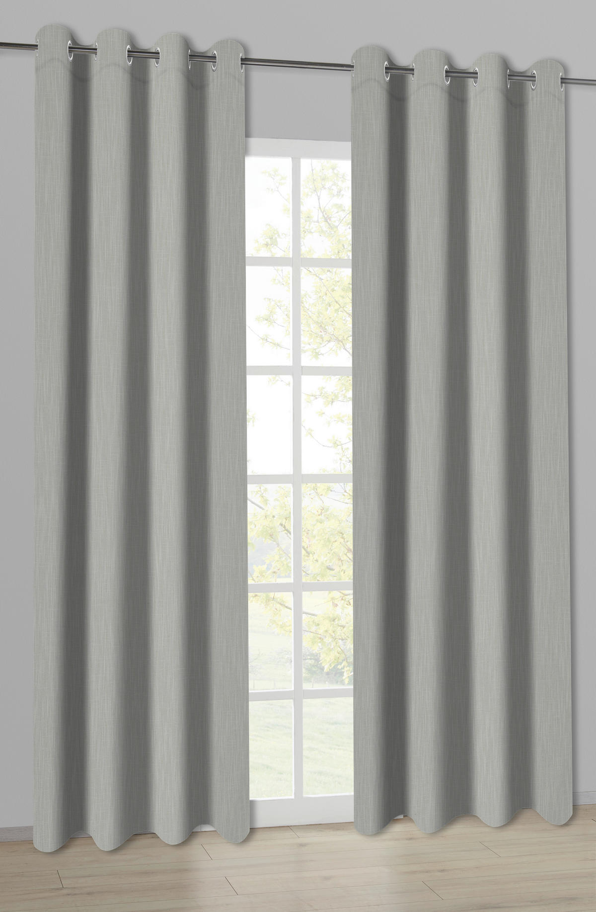 Ösenvorhang Savina natur B/L: ca. 140x245 cm Savina - natur (140,00/245,00cm)