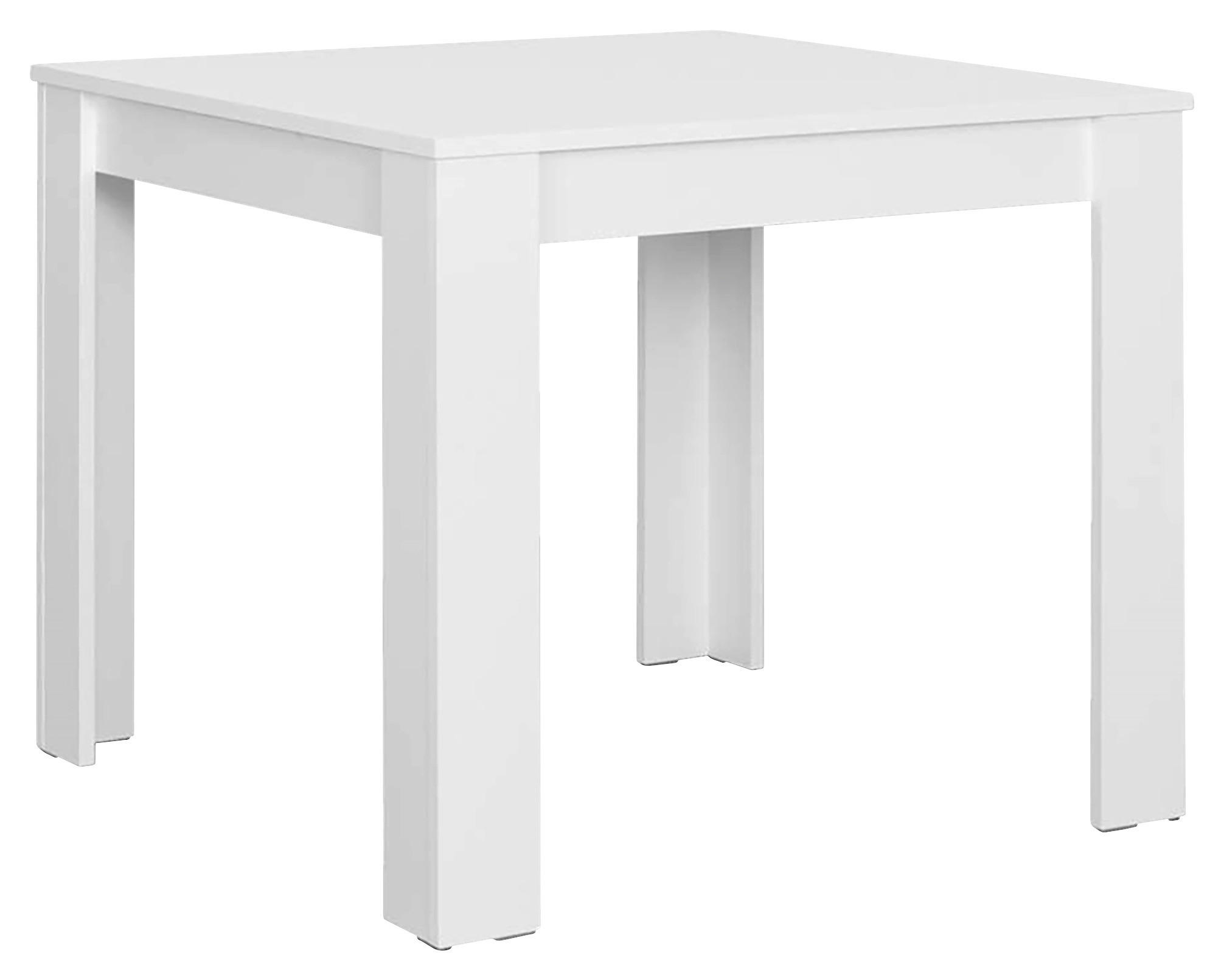 Tisch NEPAL weiß Holzwerkstoff B/H/T: ca. 80x75x80 cm NEPAL - weiß (80,00/75,00/80,00cm)