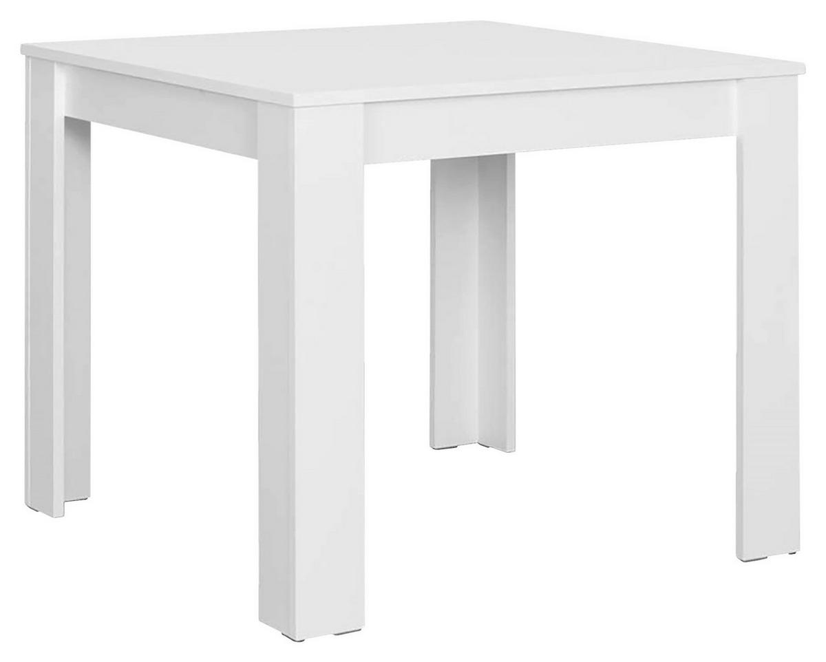 Tisch NEPAL weiß B/H/T: ca. 80x75x80 cm NEPAL - weiß (80,00/75,00/80,00cm) - byLIVING