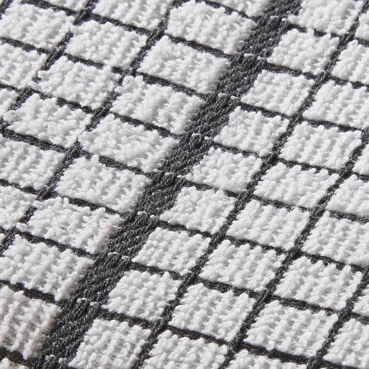 Geschirrtuch Geschirrtuch_Frottee_2erPack grau - weiß/grau (40,00/60,00cm) - POCOline