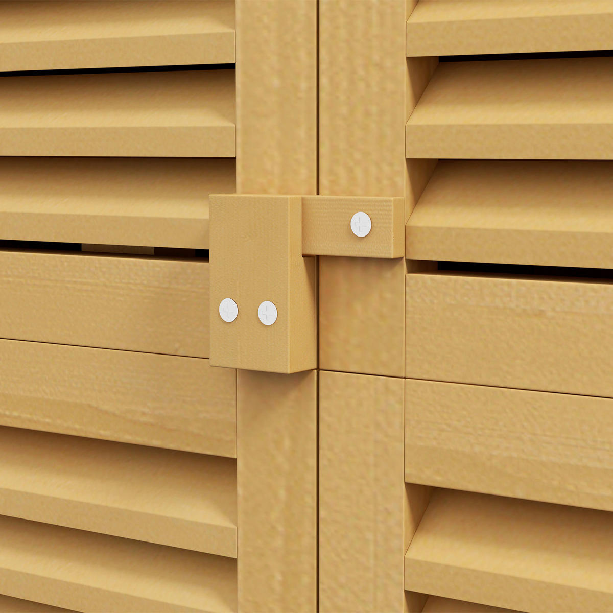 Outsunny Gartenschrank gelb Kiefer B/H/L: ca. 46,5x160x87 cm Gartenschrank - gelb (87,00/46,50/160,00cm) - Outsunny