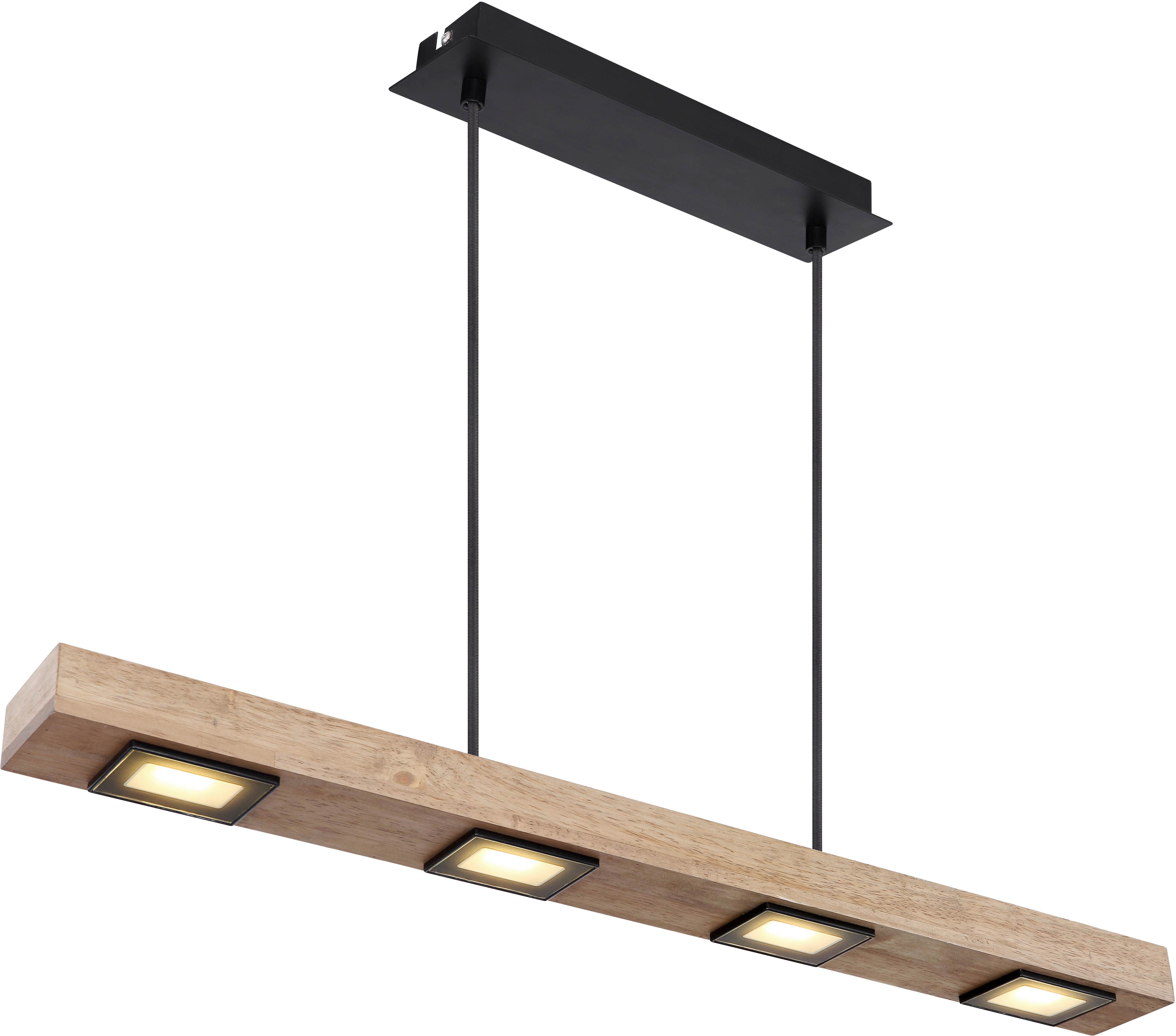 GLOBO LED-Pendelleuchte schwarz Metall Glas B/H/T: ca. 8x120x75 cm JOYA - schwarz (8,00/120,00/75,00cm) - GLOBO