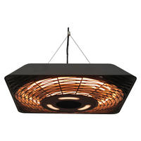 Outsunny Deckenheizstrahler 842-136V90 schwarz B/H/T: ca. 45x10x45 cm Deckenheizstrahler  MH842-136V90 - schwarz (45,00/10,00/45,00cm) - Outsunny