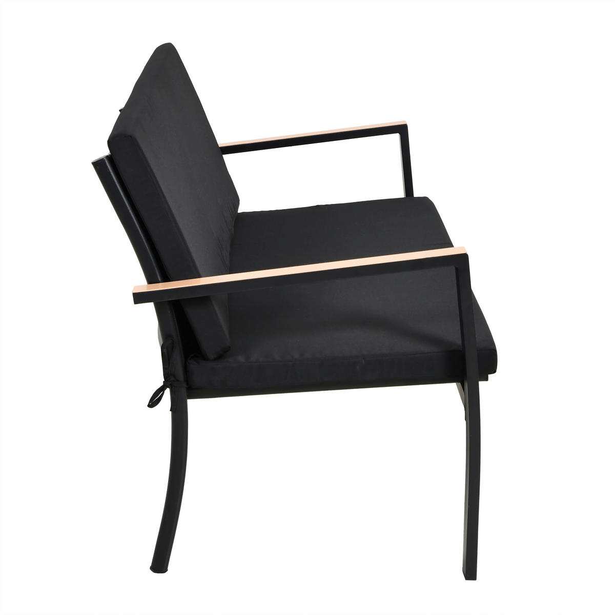 POCOline Gartensitzgruppe Grafon schwarz Stahl Grafon - schwarz - POCOline