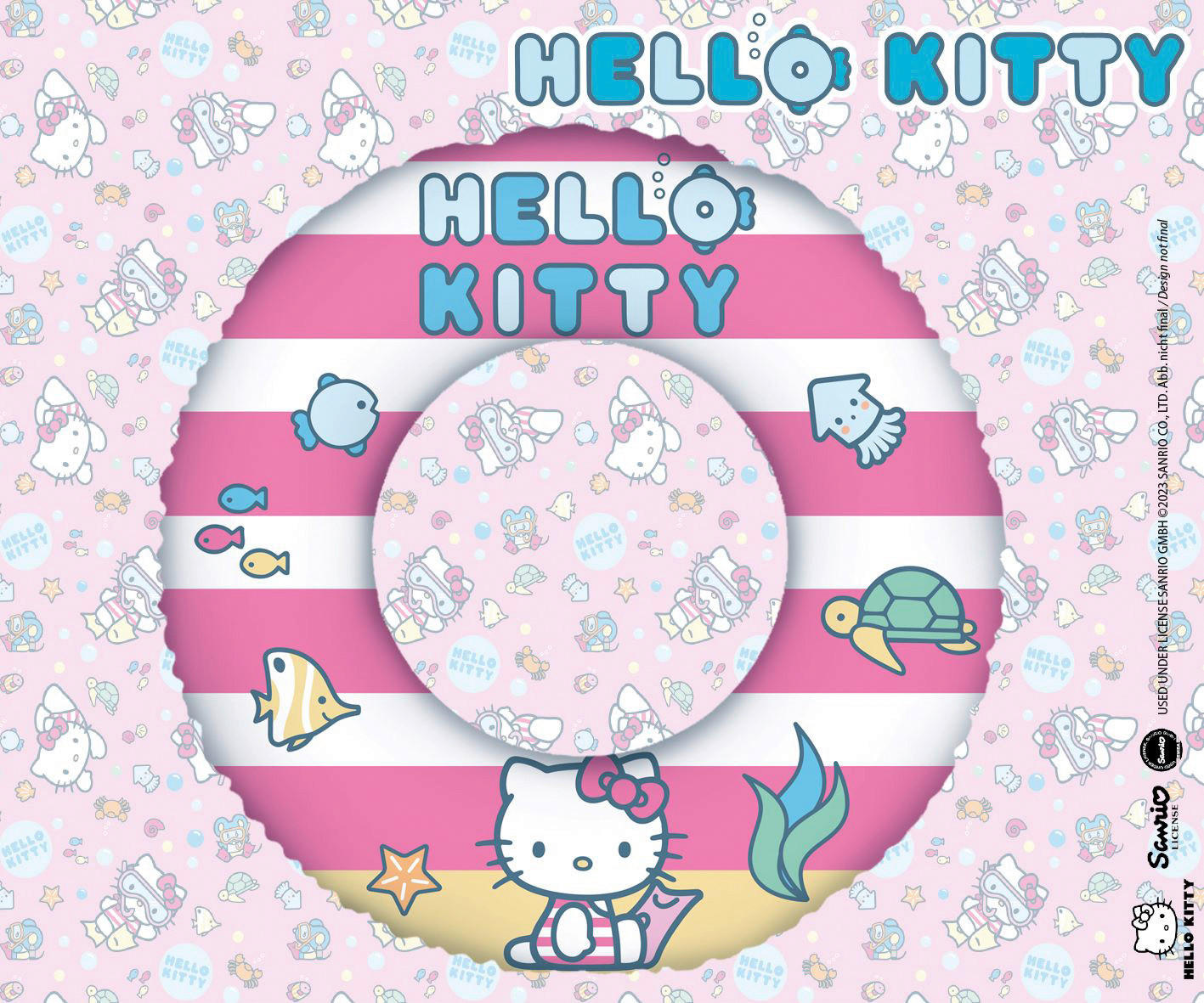 Hello Kitty Schwimmring D: ca. 45 cm