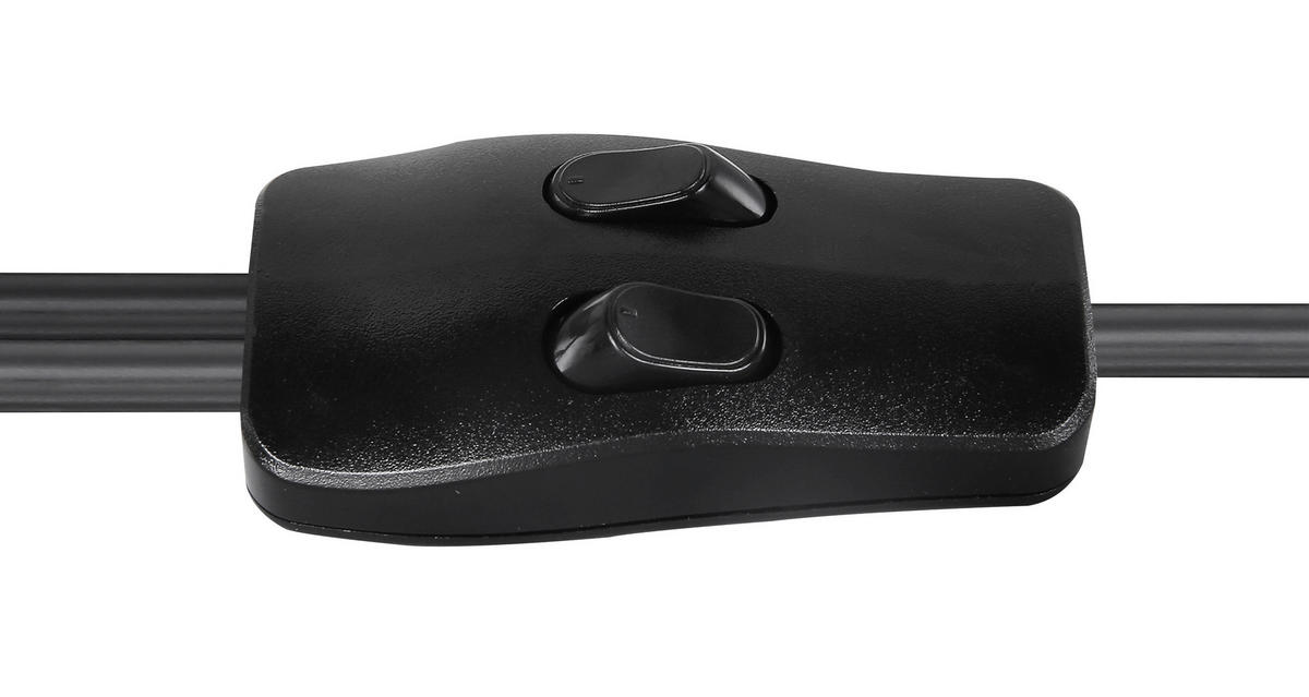 GLOBO Stehleuchte MINA 15326-2SN schwarz natur Metall Holz H: ca. 168 cm E27 2 Brennstellen Stehleuchte_Mina 2flg. - natur/schwarz (168,00cm) - GLOBO