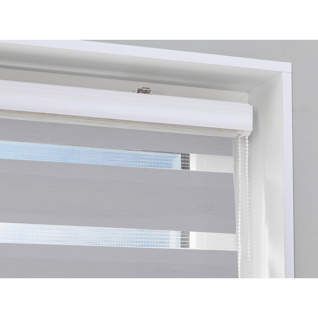 Thumbnail - POCOline Doppelrollo mit Blende Easy Fix silber B/L: ca. 55x160 cm