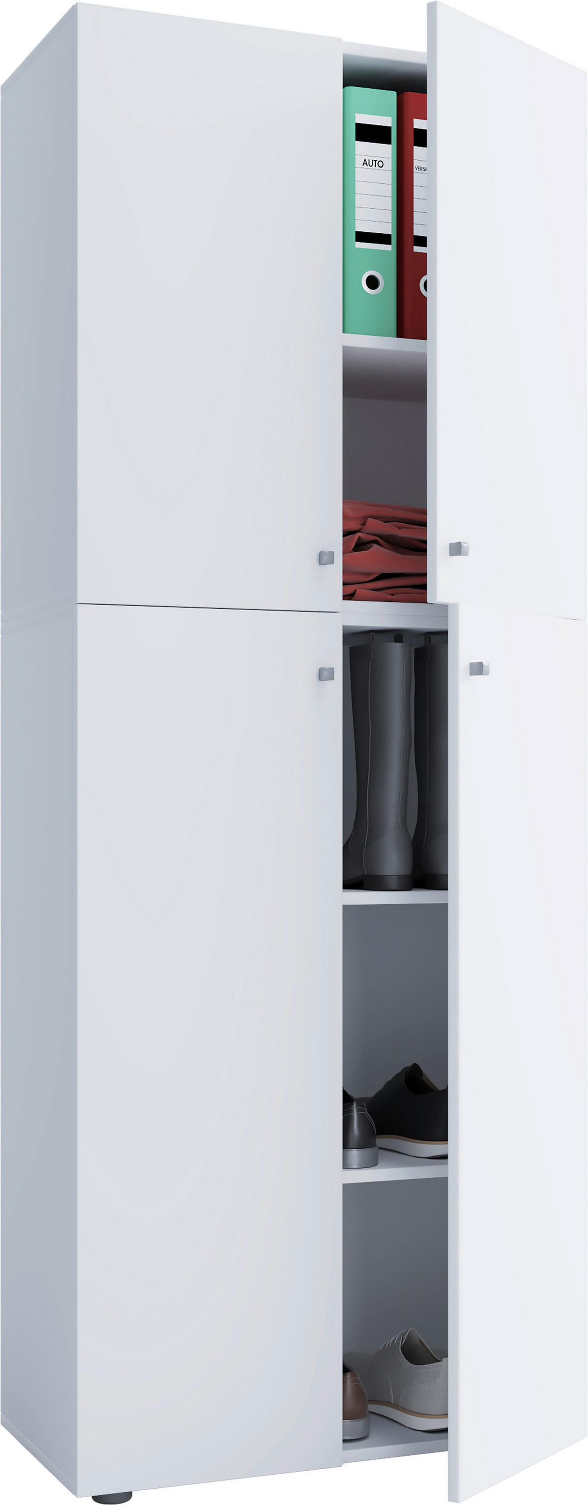 Schuhschrank Lona XXL weiß B/H/T: ca. 70x182x39 cm Lona XXL - weiß (70,00/182,00/39,00cm) - VCM Möbel