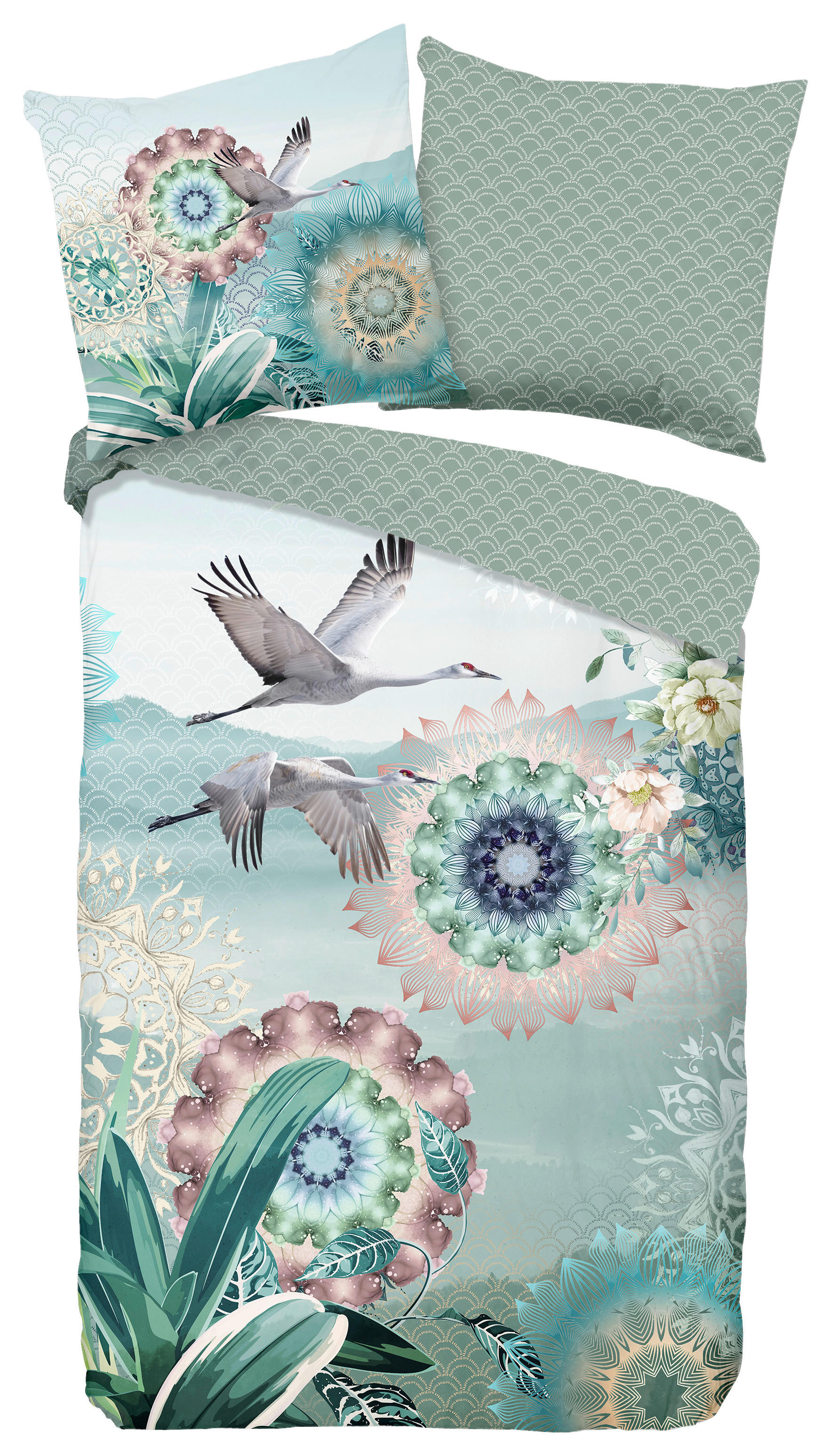 Baumwoll Bettwäsche Kimora Satin Kimora - Multi (135,00/200,00cm) - HIP