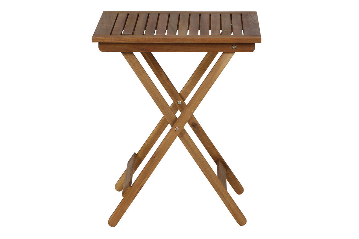 Gardamo Gartenmöbelauflage ALMERIA braun Akazie B/H/L: ca. 60x72x60 cm ALMERIA - braun (60,00/60,00/72,00cm) - Gardamo