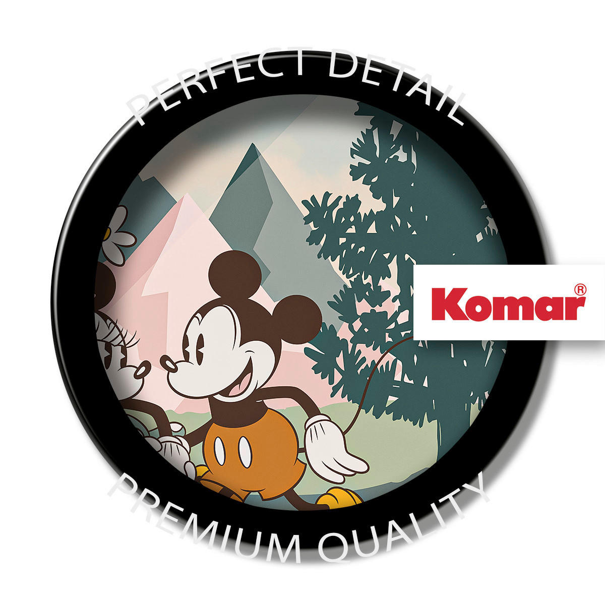 Komar Fototapete Mickey & Minnie Embrace Nature B/L: ca. 200x250 cm Mickey & Minnie Embrace Nature - (200,00/250,00cm) - Komar
