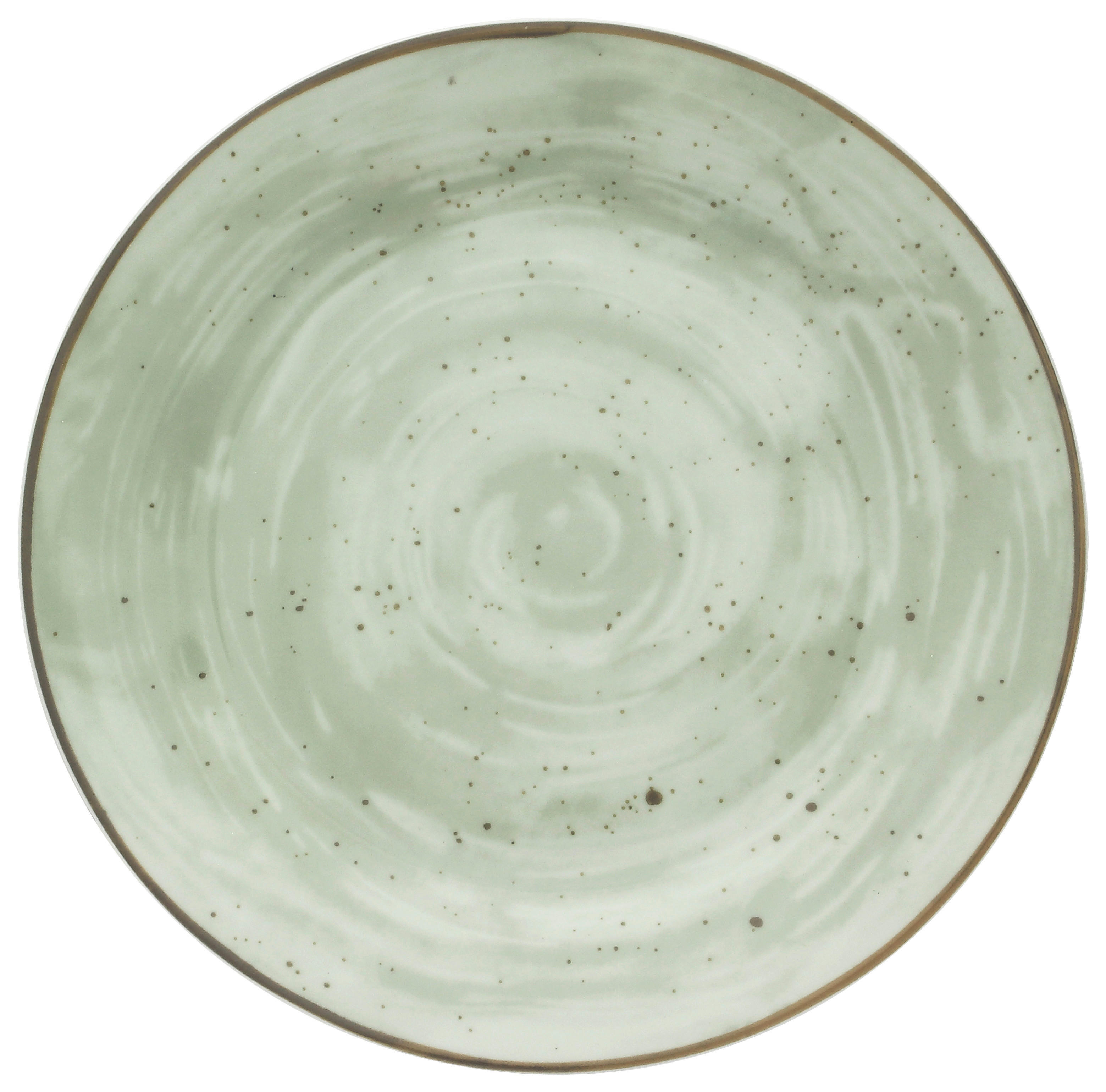 Essteller flach grün Porzellan D: ca. 26,5 cm Essteller_flach_Pur - grün (26,50cm)