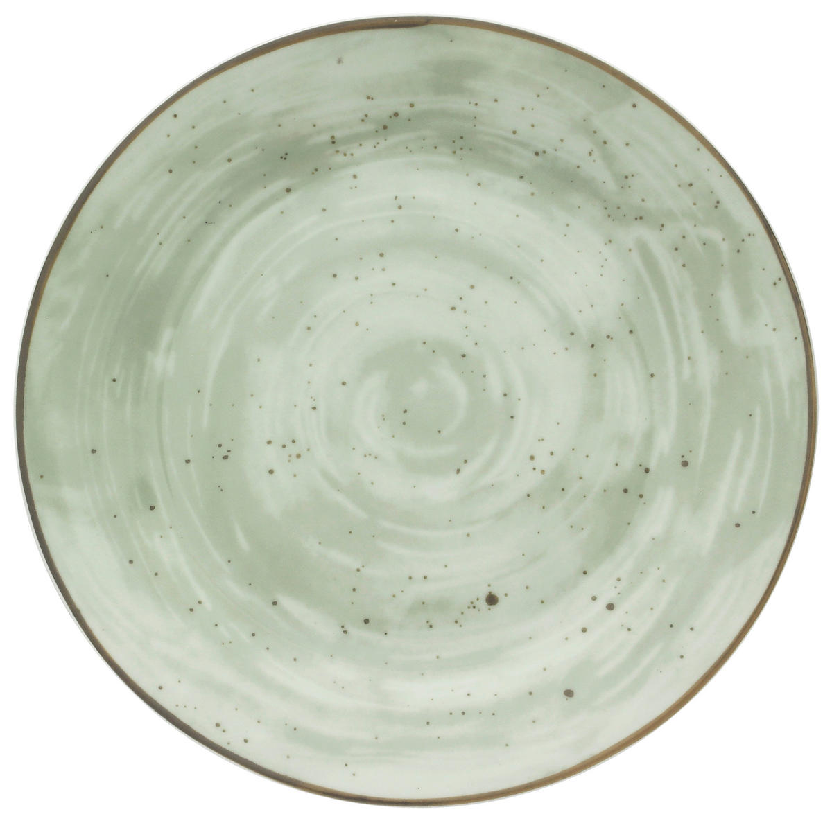 Essteller flach grün Porzellan D: ca. 26,5 cm Essteller_flach_Pur - grün (26,50cm)