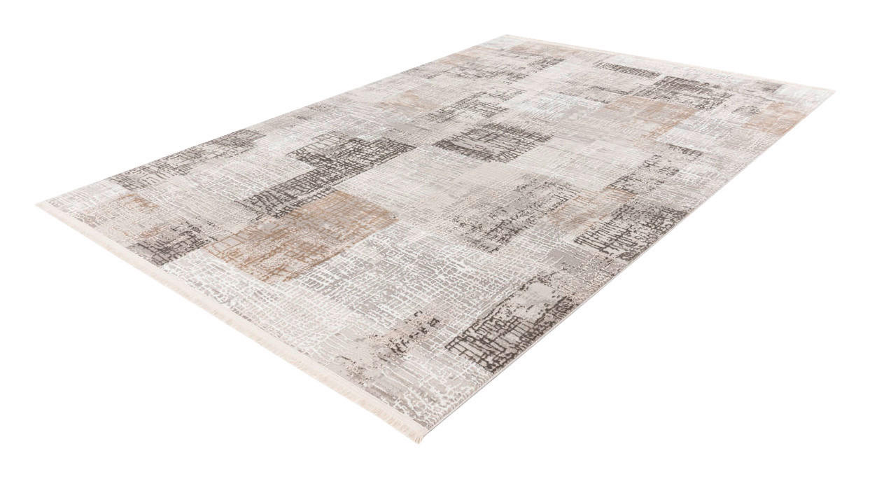 360Living Teppich Akropolis grau B/L: ca. 80x150 cm Akropolis - silber/grau (80,00/150,00cm) - 360Living