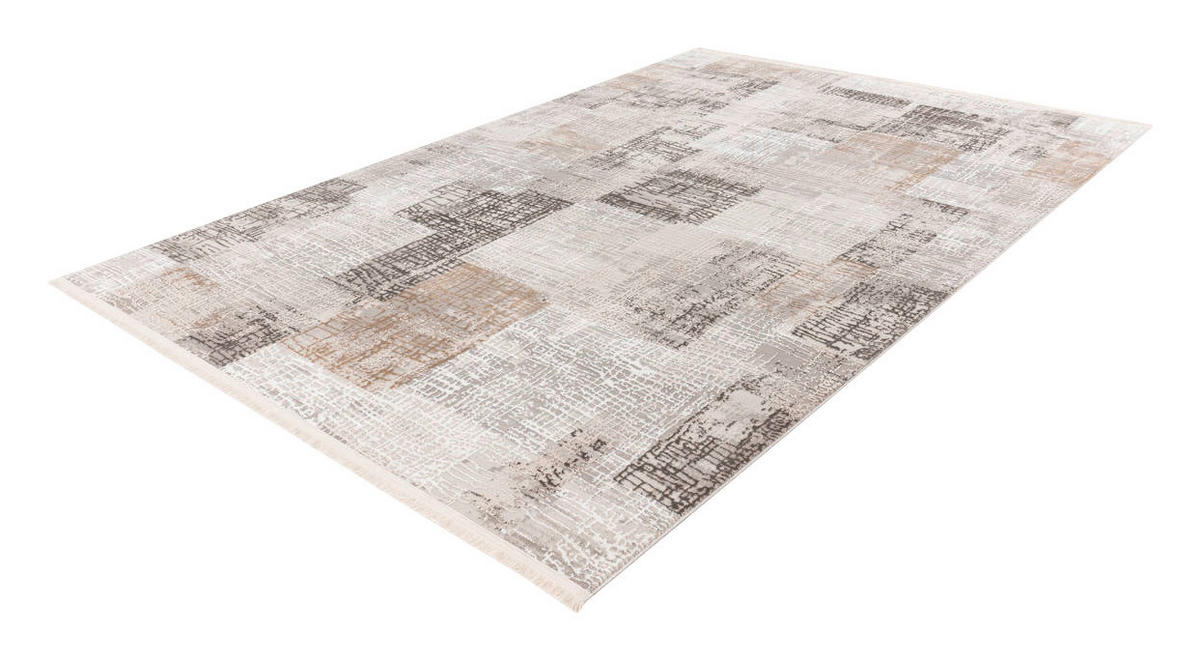 360Living Teppich Akropolis grau B/L: ca. 80x150 cm Akropolis - silber/grau (80,00/150,00cm) - 360Living