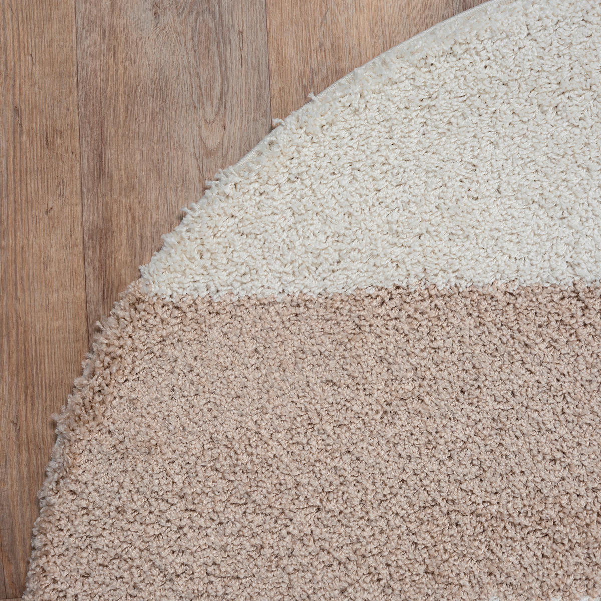 Sanat Hochflorteppich MILANO beige D: ca. 120 cm MILANO - beige (120,00cm) - Sanat