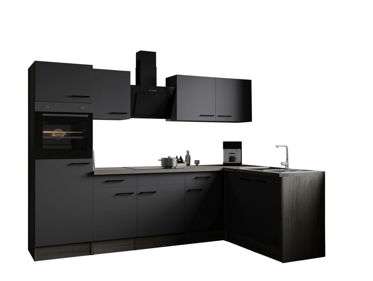 Winkelküche Oliver B/H/T: ca. 280x205x172 cm Oliver - Eiche/grau (280,00/205,00/172,00cm) - Respekta