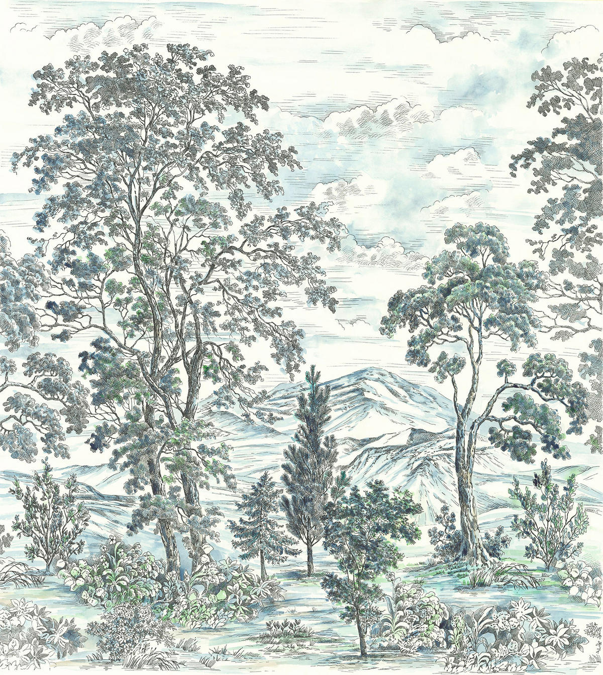Komar Fototapete Highland Trees B/L: ca. 250x280 cm Highland Trees - (250,00/280,00cm) - Komar