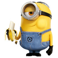 Dekokissen Minions Polysamt Minions - blau/gelb (33,00/36,00cm)