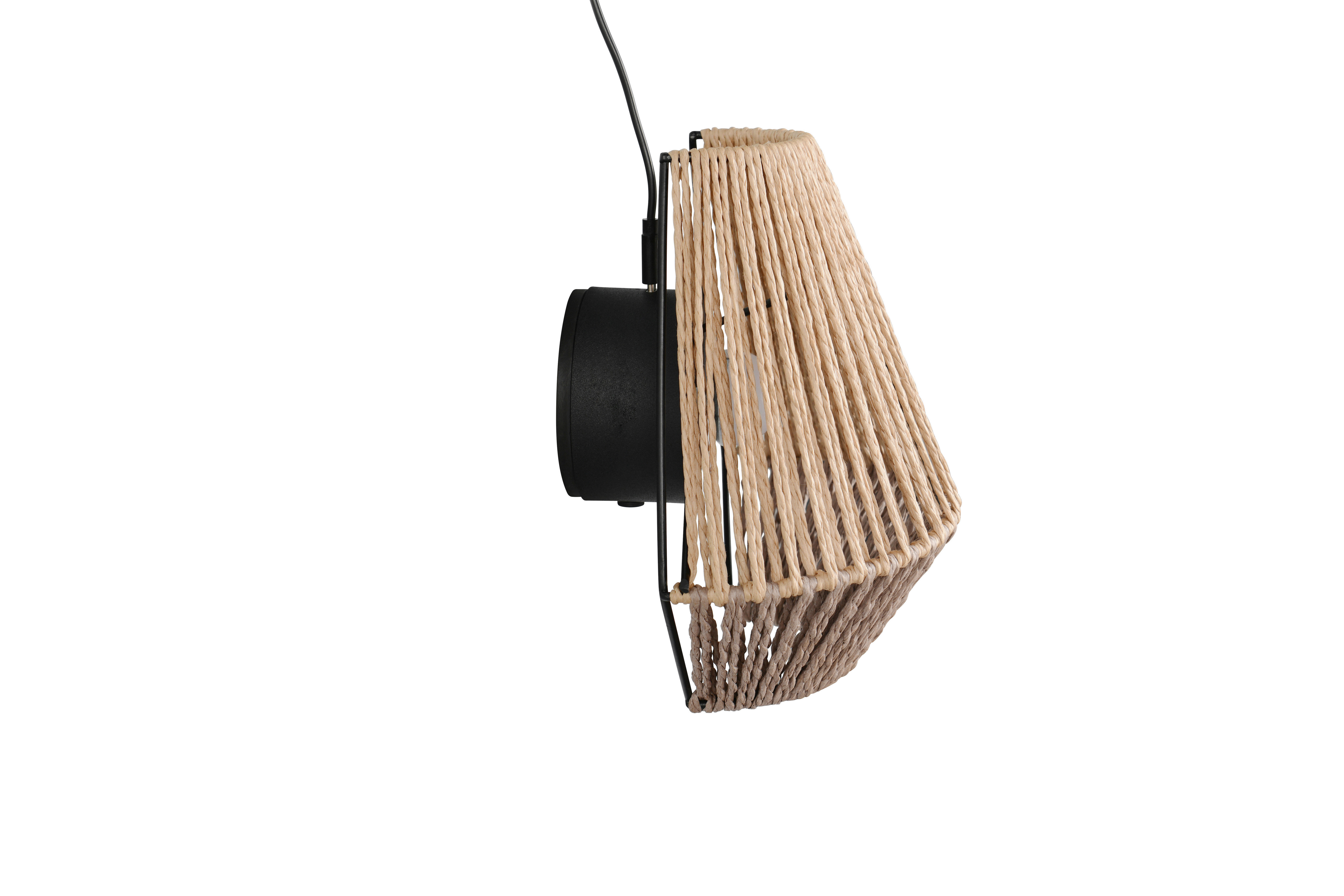 Reality LED Wandleuchte LIRA braun Papier B/H: ca. 18,5x19 cm 1 Brennstellen Lira - braun (18,50/19,00cm) - Reality