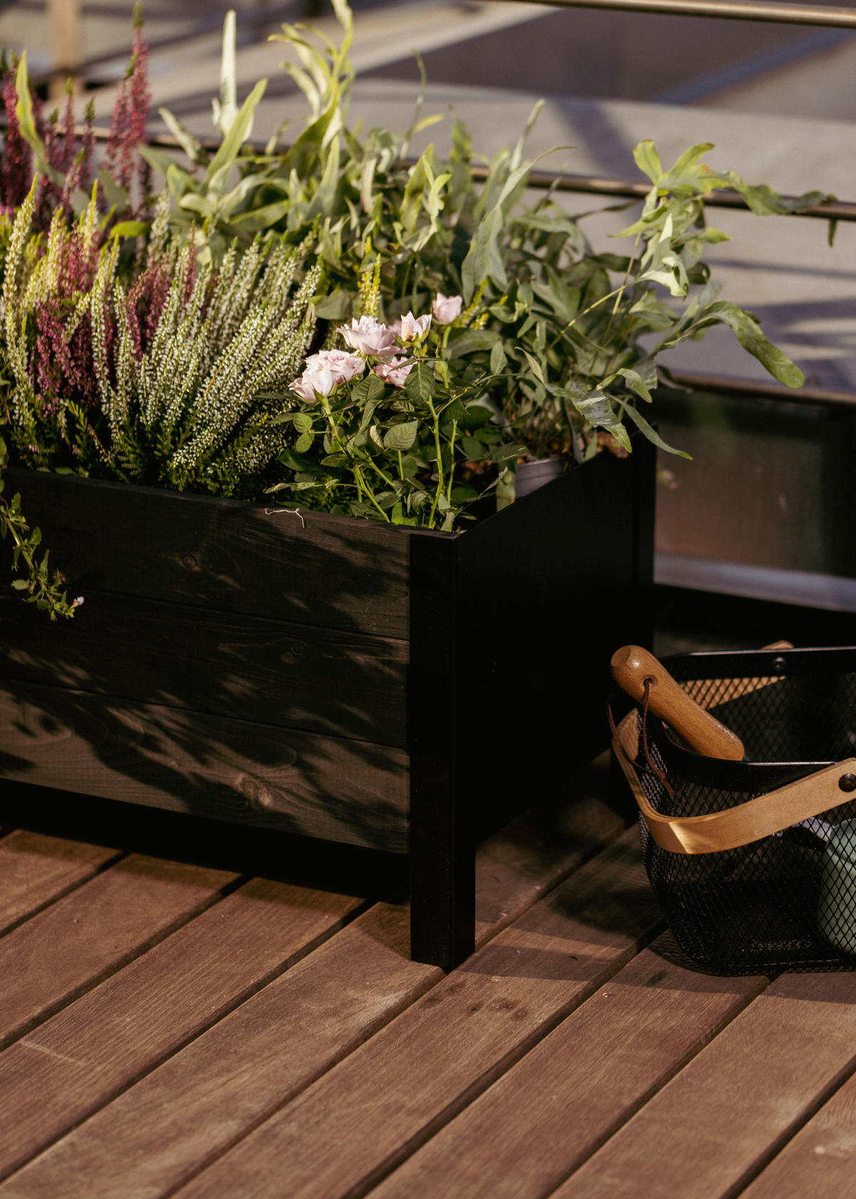 UPYARD Hochbeet MODERN schwarz Holz B/H/L: ca. 36x32x78 cm MODERN - schwarz (78,00/36,00/32,00cm) - UPYARD