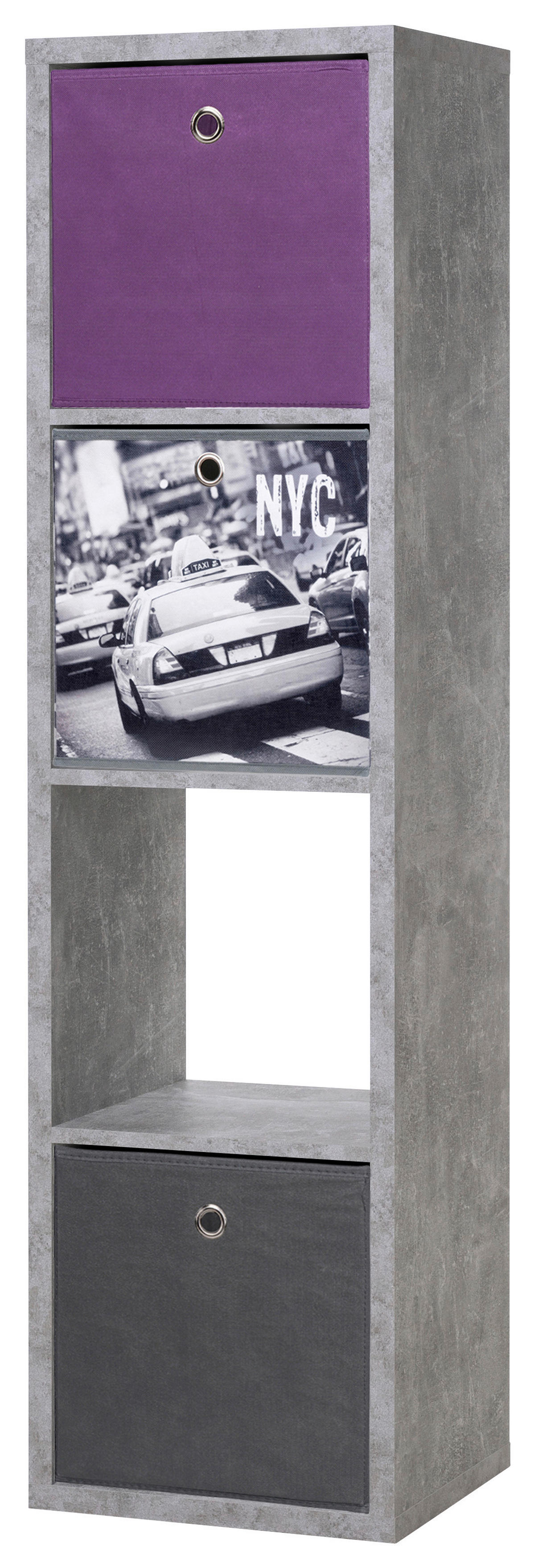Raumteiler Max Beton Optik B/H/T: ca. 38x141x33 cm Max - (38,00/141,00/33,00cm)