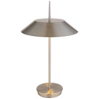 GLOBO Tischleuchte BRENLOR 21032N nickel Textil Metall H/D: ca. 52x30 cm E27 2 Brennstellen BRENLOR - nickel (30,00/52,00cm) - GLOBO