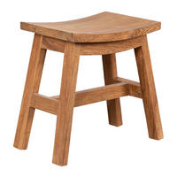 deVries Hocker teak B/H/L: ca. 45x33x50 cm Hocker - teak (50,00/45,00/33,00cm) - deVries
