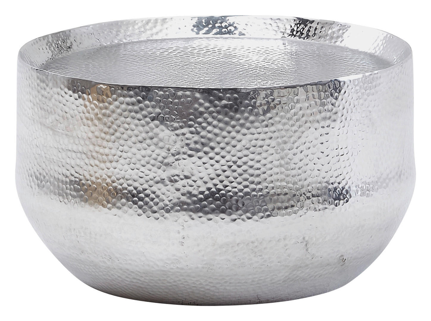 Couchtisch silber B/H/T: ca. 60x35x60 cm Couchtisch - silber (60,00/35,00/60,00cm) - Wohnling