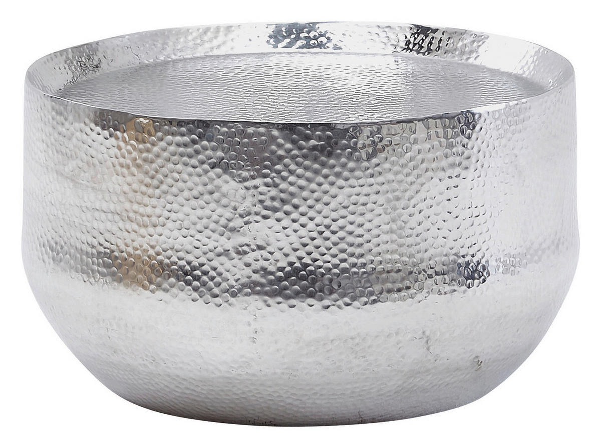 Couchtisch silber B/H/T: ca. 60x35x60 cm Couchtisch - silber (60,00/35,00/60,00cm) - Wohnling