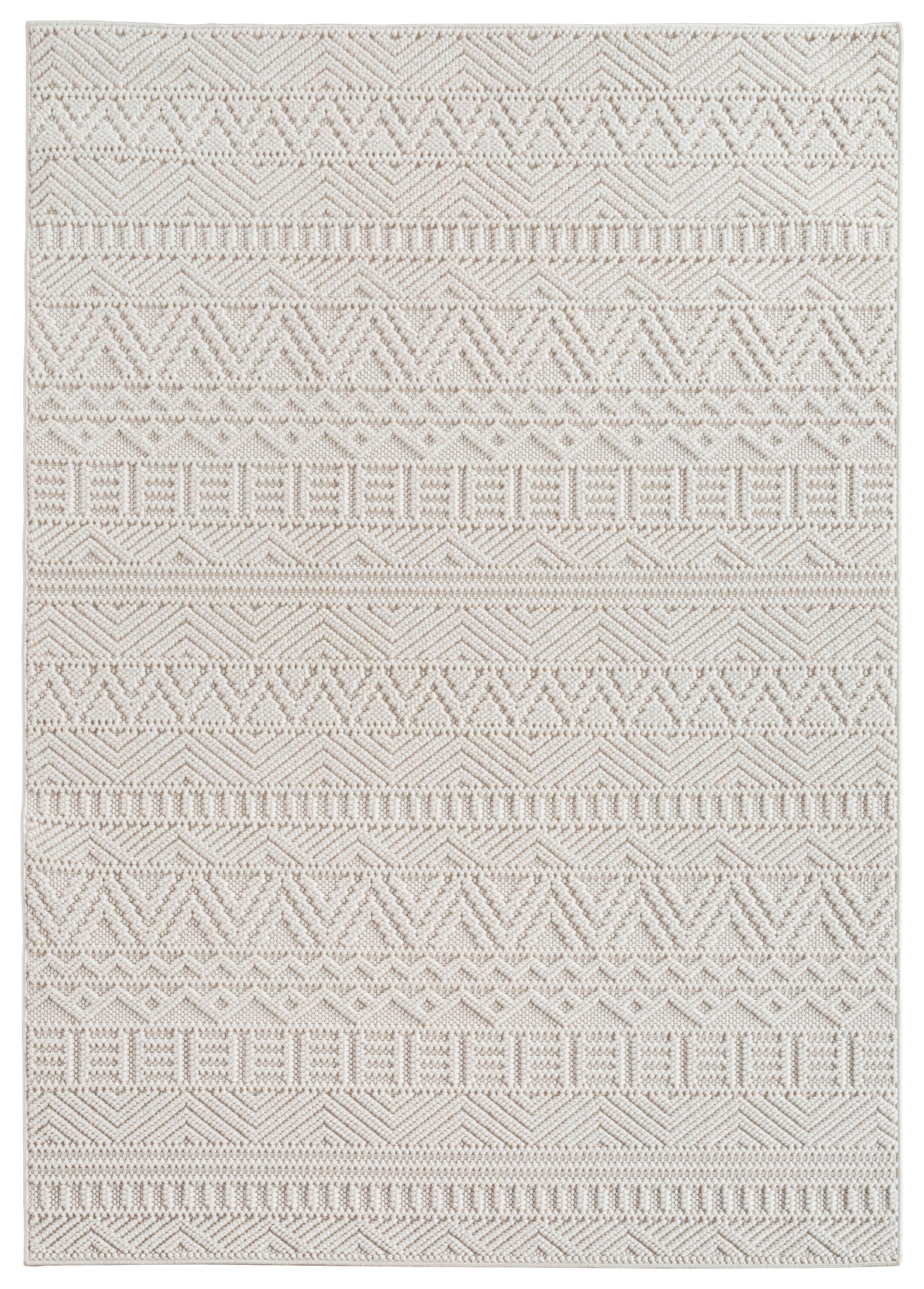 Ayyildiz Kurzflorteppich HELIX creme B/H/L: ca. 240x0,7x340 cm HELIX - creme (340,00/240,00/0,70cm) - Ayyildiz