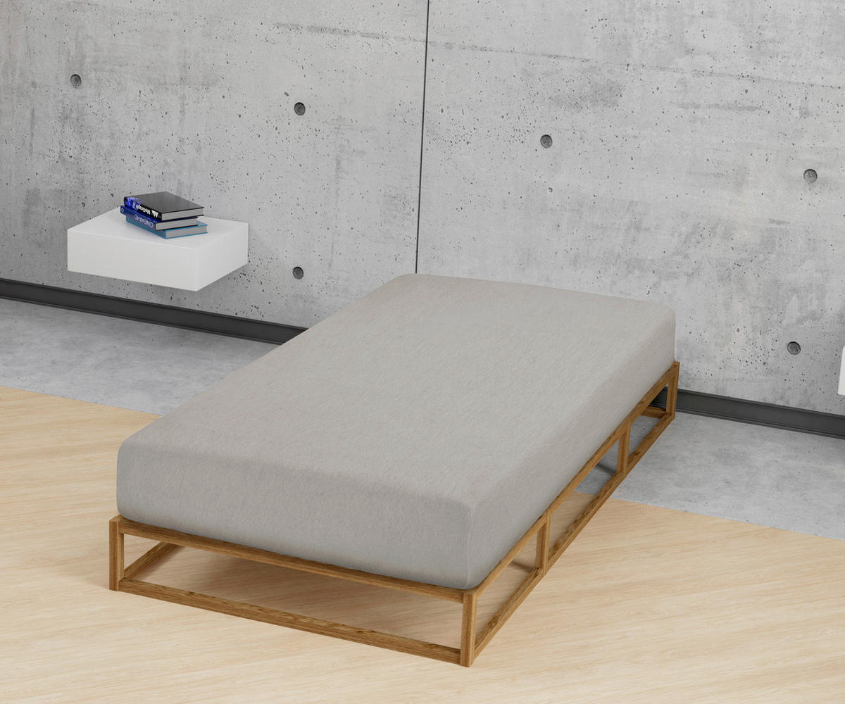 Spannbetttuch Flanell Spannbetttuch_Flanell 90-100x200 - grau (100,00/200,00cm)