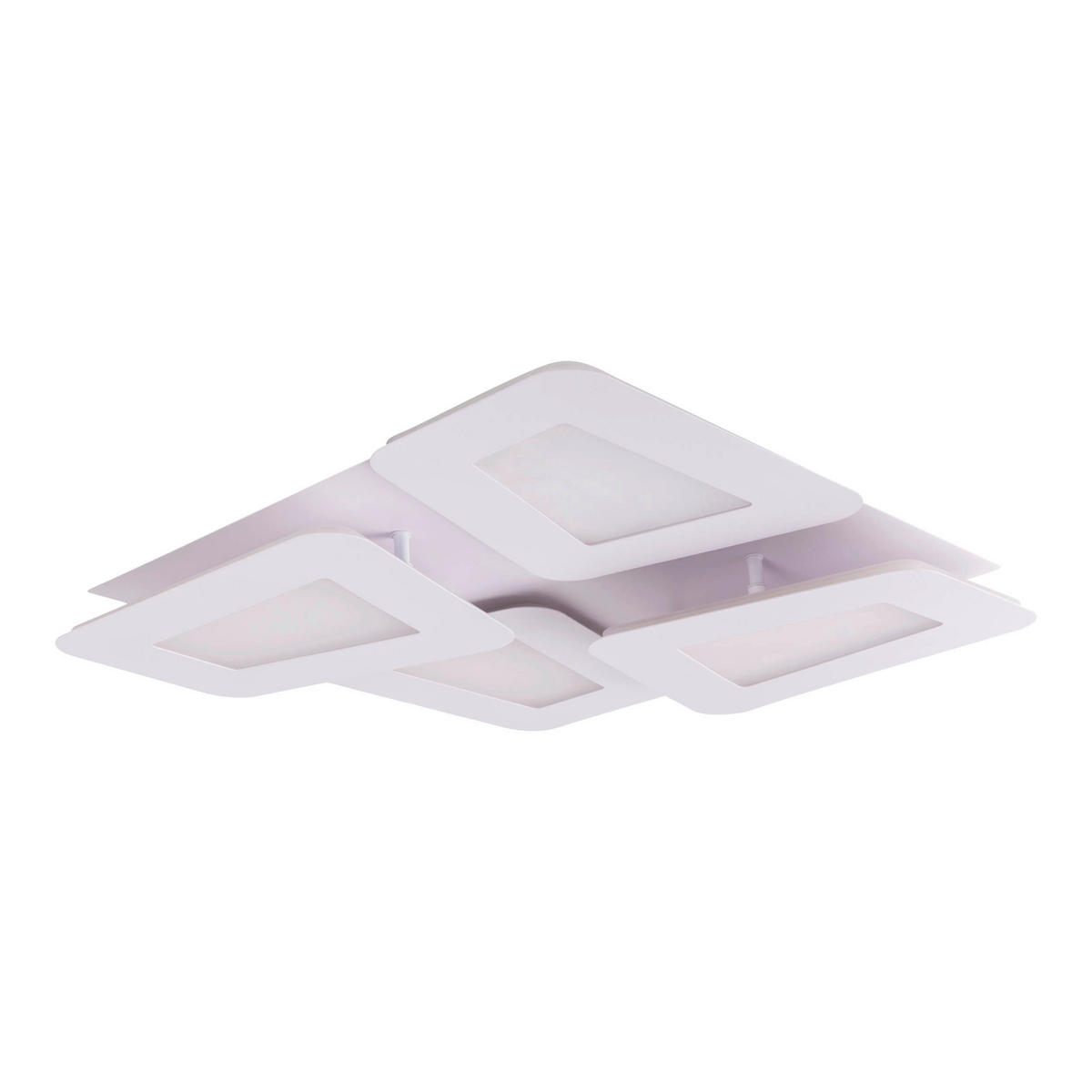 Näve Leuchten LED-Deckenleuchte weiß Metall Kunststoff B/H/T: ca. 48x8x48 cm SIMEN - weiß (48,00/8,00/48,00cm) - Näve Leuchten
