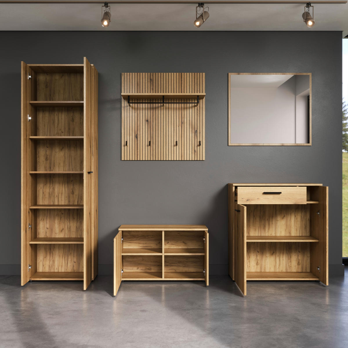 Schuhkommode Pure Bliss Eiche Evoke Oak Nachbildung B/H/T: ca. 80x89x36 cm Pure Bliss - Eiche (80,00/89,00/36,00cm)