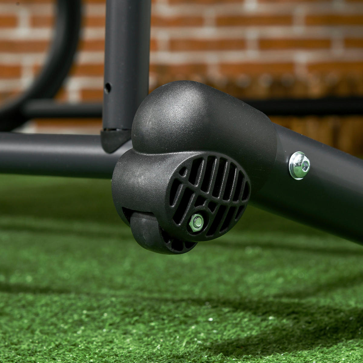 Outsunny Doppel-Sonnenliege dunkelgrau Schaumstoff B/H/L: ca. 139x140x200 cm Doppel-Sonnenliege - dunkelgrau (200,00/139,00/140,00cm) - Outsunny