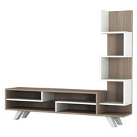 Wohnwand Isabel weiß Cordoba B/H/T: ca. 149x120x29 cm Isabel - Cordoba/weiß (149,00/120,00/29,00cm) - moebel17