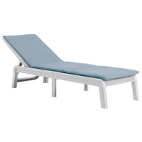 Jardin Sonnenliege Mallorca weiß Kunststoff B/H/L: ca. 59x255x78 cm Mallorca - weiß (78,00/59,00/255,00cm) - Jardin