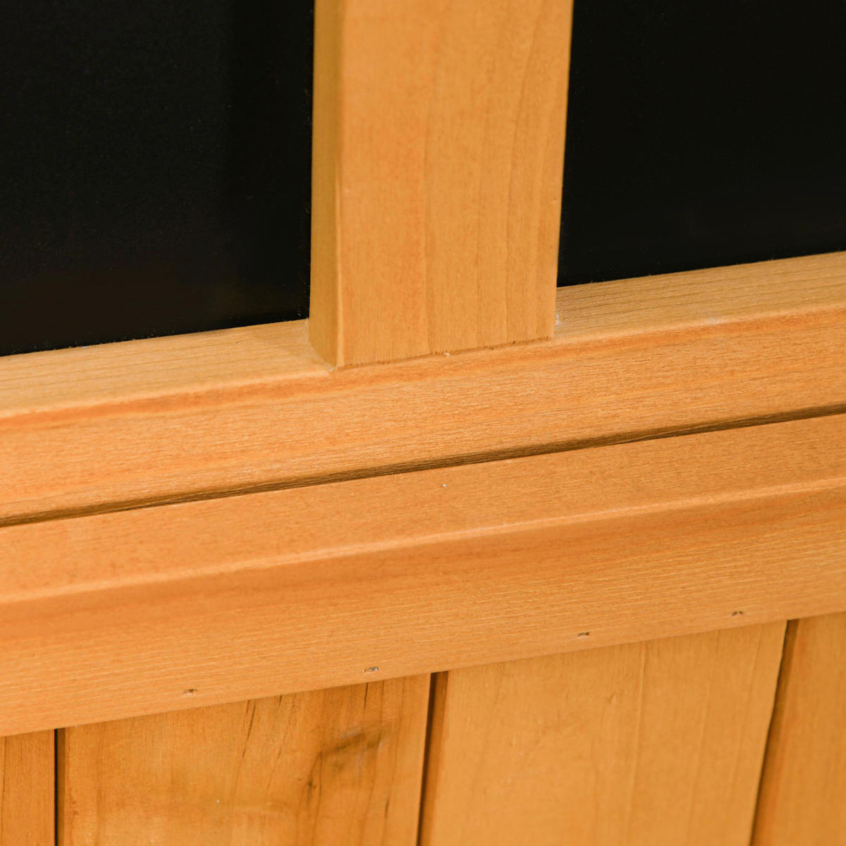 Outsunny Gartenschrank natur Holz B/H/L: ca. 56x60x127 cm Gartenschrank - natur (127,00/56,00/60,00cm) - Outsunny