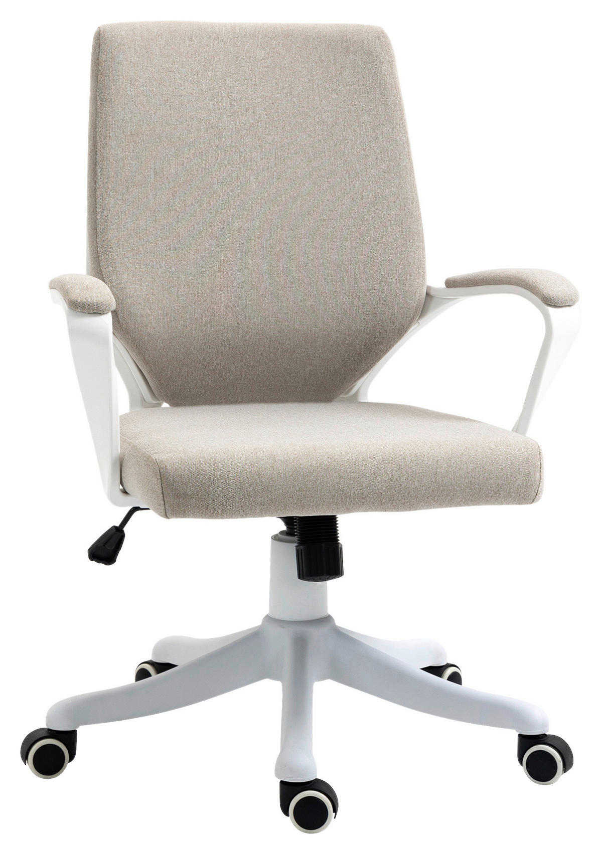Drehstuhl 921-536BG beige weiß 921-536BG - beige/weiß (62,00/92,00/69,00cm) - Vinsetto