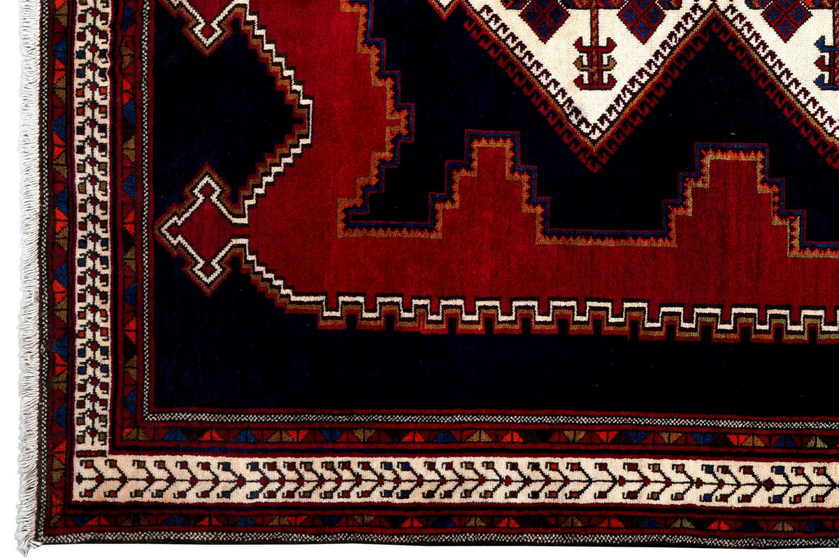 PersaTepp Teppich Afshar blau B/H/L: ca. 159x1x233 cm Afshar - blau/beige (233,00/159,00/1,00cm) - PersaTepp