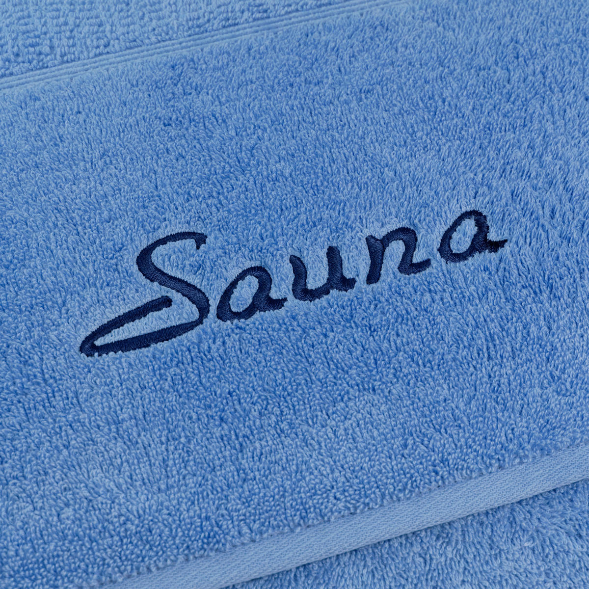 Saunatuch Pearl Cornflower Baumwolle B/L: ca. 80x200 cm Pearl - Cornflower (80,00/200,00cm) - frottana