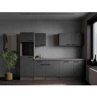 Küchenblock Oliver B/H/T: ca. 280x205x60 cm Oliver - Eiche/grau (280,00/205,00/60,00cm) - Respekta