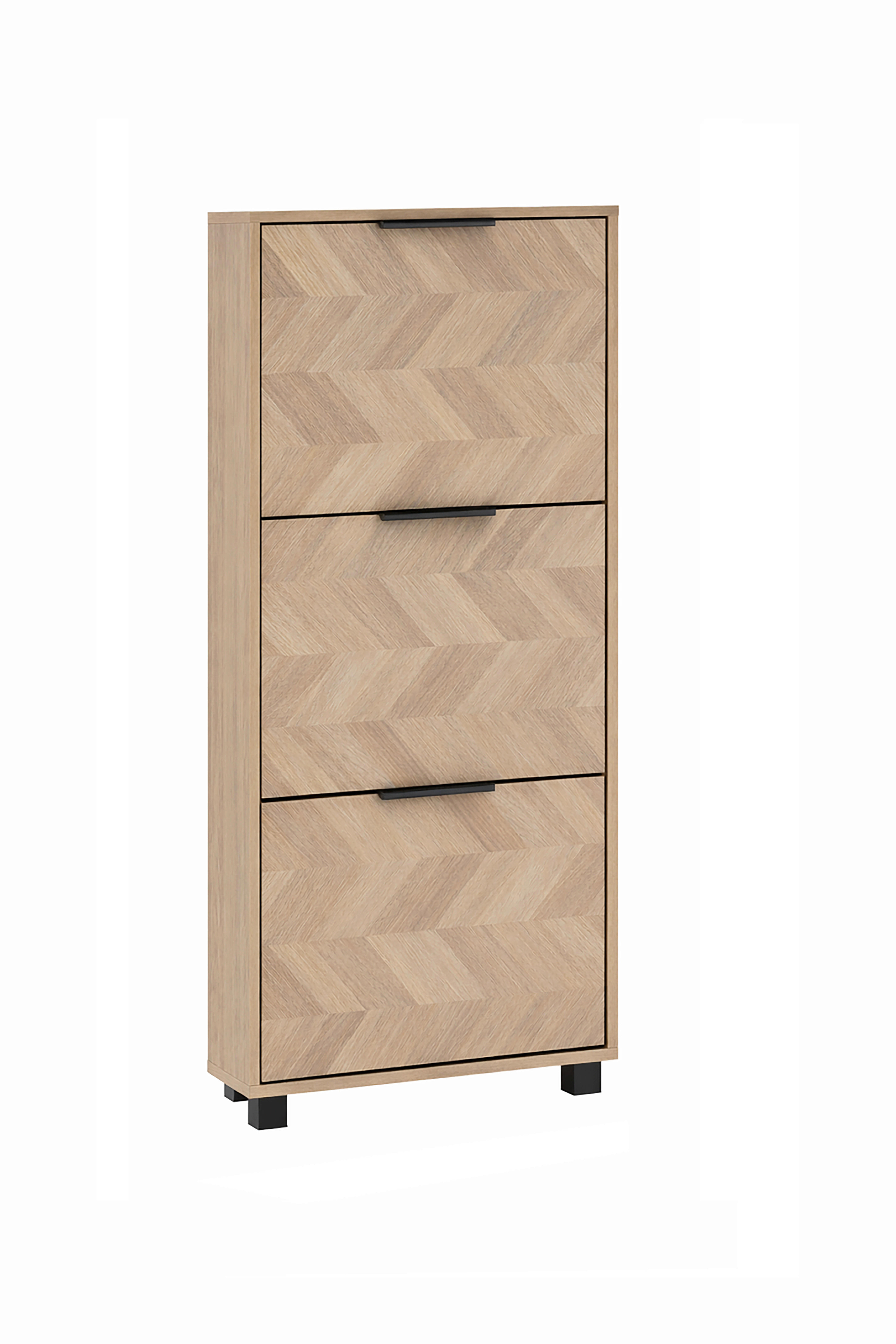 Schuhkipper Piazza, 3er Eiche Nachbildung B/H/T: ca. 59,8x124,5x19,55 cm Piazza, 3er - Eiche (59,80/124,50/19,55cm) - Schildmeyer