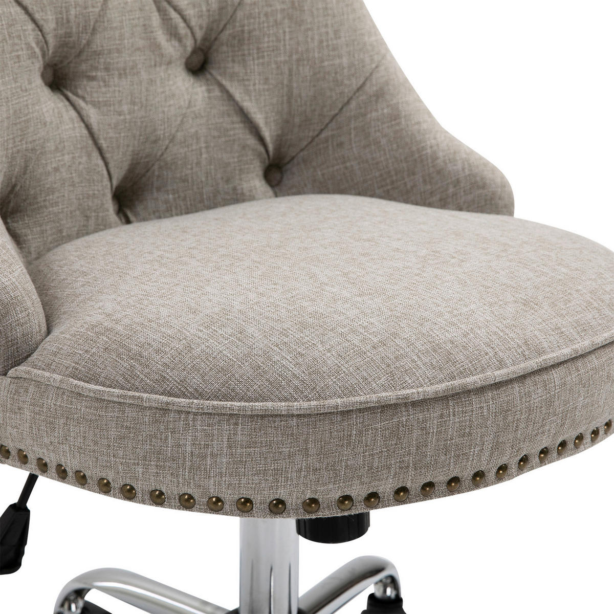 Drehstuhl 836-117 grau 836-117 - grau (54,00/84,00/65,50cm) - HOMCOM